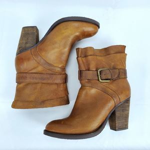 Steven by Steve Madden Riskey Leather Boots 7.5